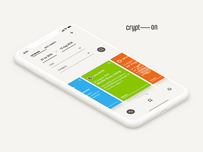 Crypt—On app calendar crypto cryptocurrency evidence ios