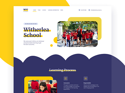 Witherlea School design education figma good design like logo school typography ui ux vector webdesign
