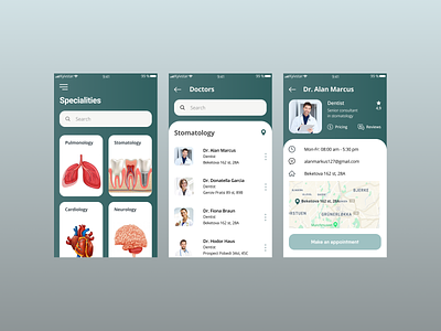 Find Doctor design doctor doctor app figma finder illustration mobile mobile app mobile design ui ux vector webdesign
