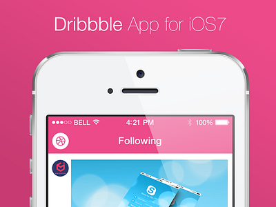 Dribbble App app application dribbble ios ios7 ui ux
