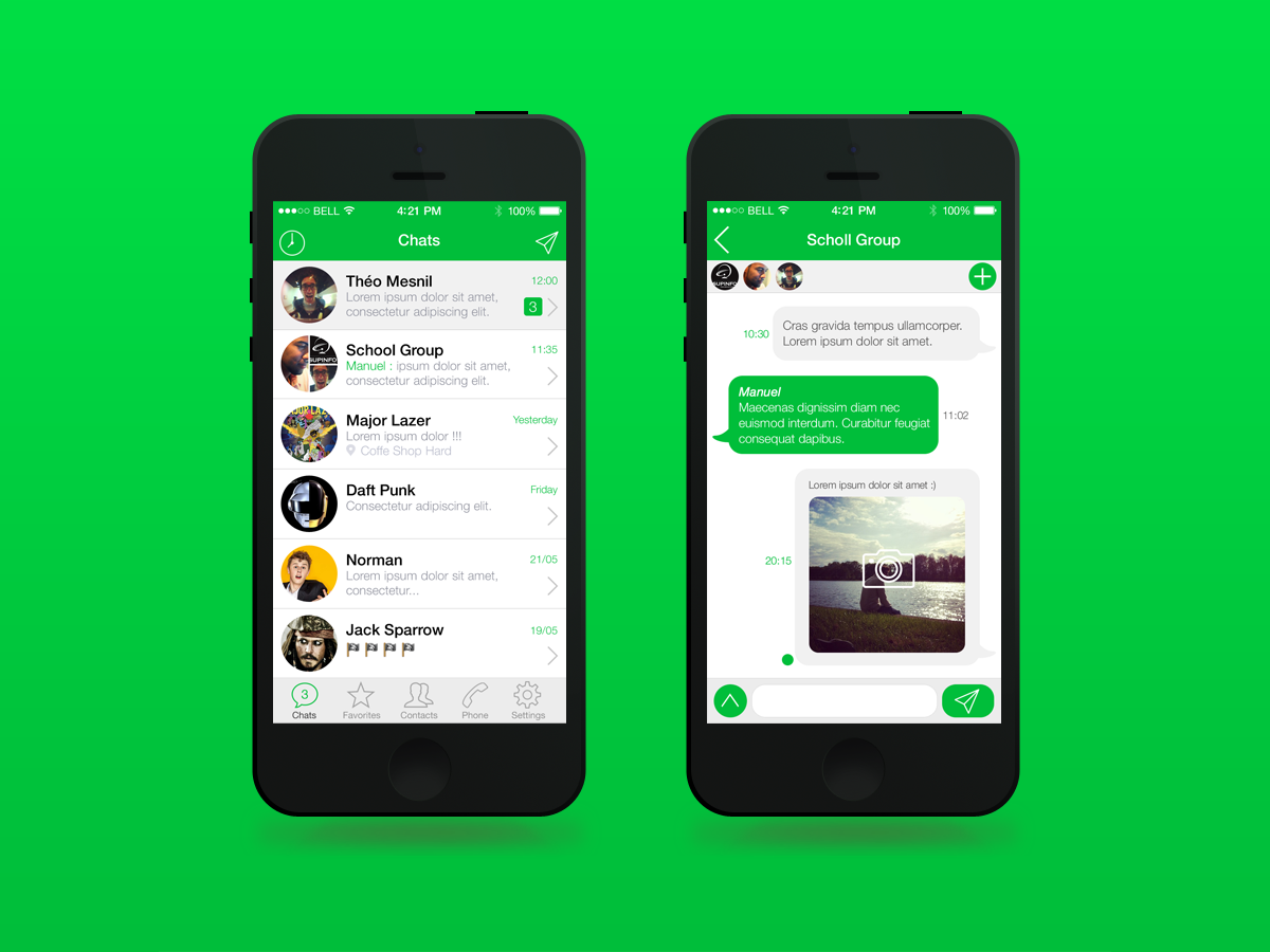 Download Dribbble - whatsapp-apercus.png by Théo Mesnil