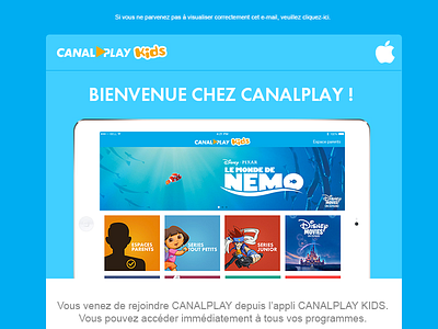 Welcome Email - Canalplay Kids