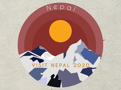 Visit Nepal 2020 illustration mt. everest nepal visitnepal2020