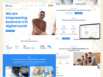 Minds - Outsourcing Company | One Landing Page