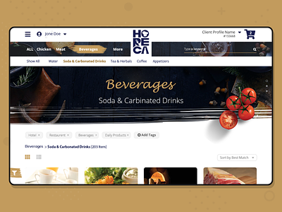 Internal Sales Portal - Food Supplier ahmed faris design ecommerce food food and drink portal products sales supplies ui ux