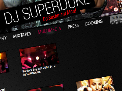 Superduke black dj dj superduke jamaica leather methodologi mixtape music neon record web design