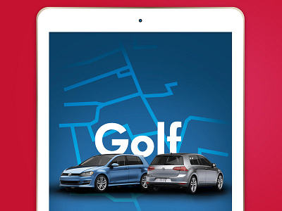 Golf ad design marketing mobile press vdub volkswagen vw web