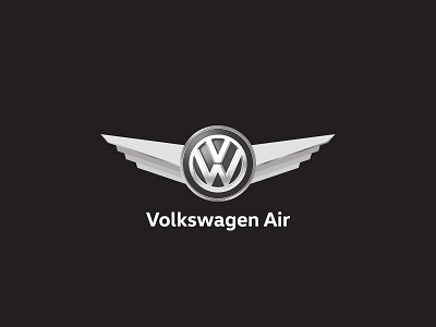 Volkswagen Air brand business corporate design for hire freelance identity logo logotype mark