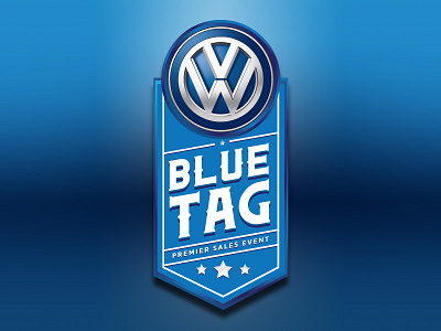 Volkswagen Blue Tag Premier Sales Event brand brand id brandmark clean concept id identity logo logotype methodologi minimal sterile