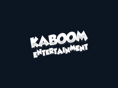 Kaboom Entertainment brand brand id brandmark clean concept id identity logo logotype methodologi minimal sterile