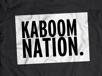 Kaboom Nation branding clothing design logo t-shirt tee