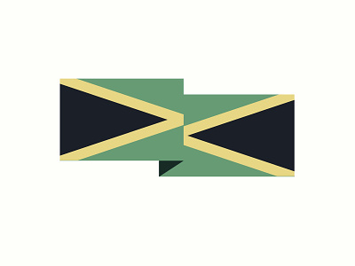 FLAG CITY caribbean flag icon illustration jamaica national
