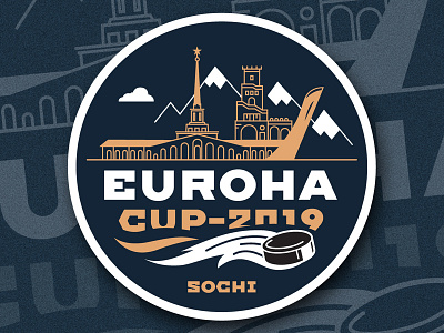 EUROPA CUP-2019 Sochi branding hockey icehockey logo vector
