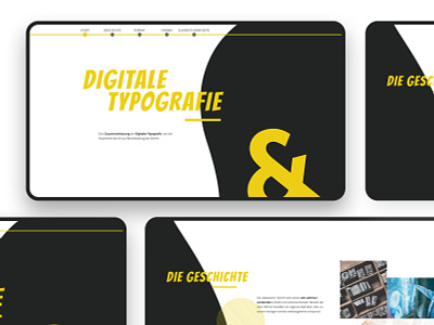 Digitale Typografie Webdesign ui ux webdesign website