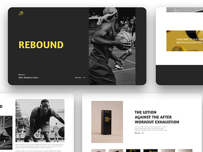 Rebound UI/UX user interface webdesign website