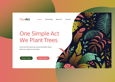 Plant Trees Initiative Landing Page