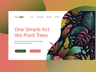 Plant Trees Initiative Landing Page