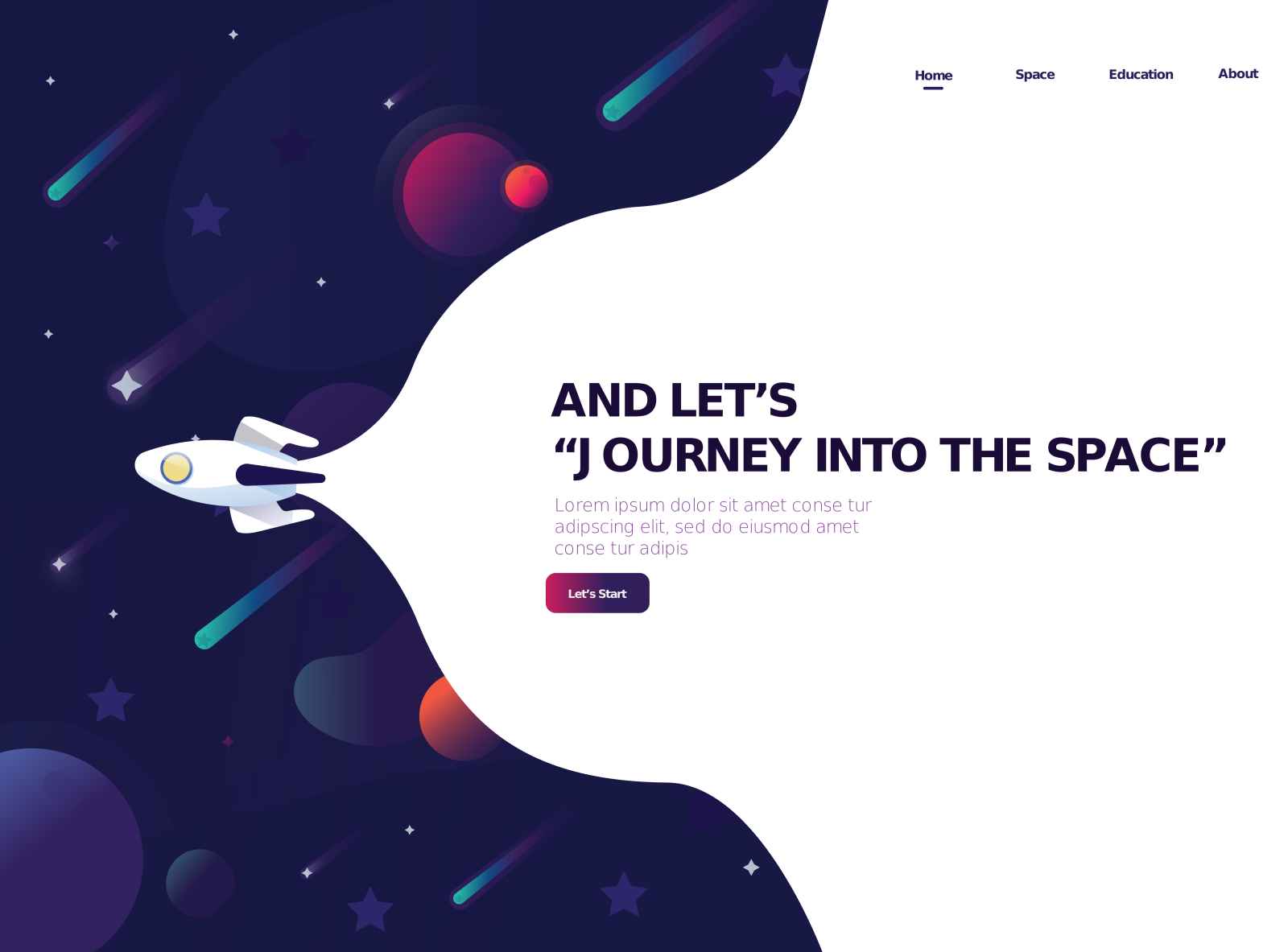 Web space. Космос header website. Спейс веб. Лендинг сайт дизайн космос. Header landing.