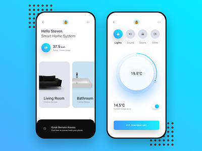 Smart Home Eco system concept UI.