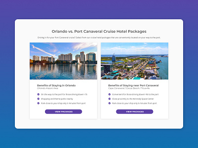 Staying in Orlando vs. Port Canaveral (info cards)