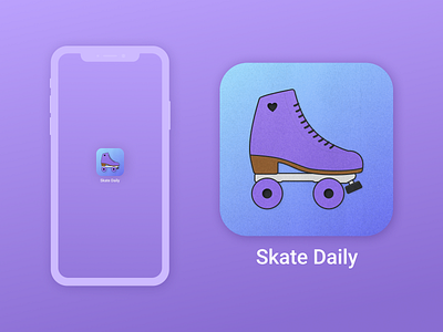 Daily UI 005 - App Icon app design app icon daily ui daily ui 005 design illustration rollerskate ui design