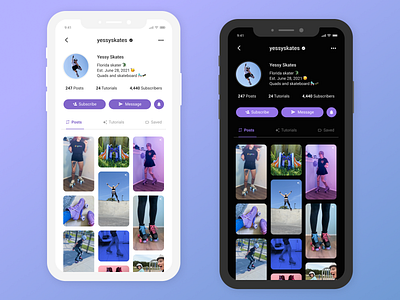 Daily UI 006 - User Profile app design daily ui daily ui 006 dailyui design mobile mobile design rollerskate skate ui ui design user profile