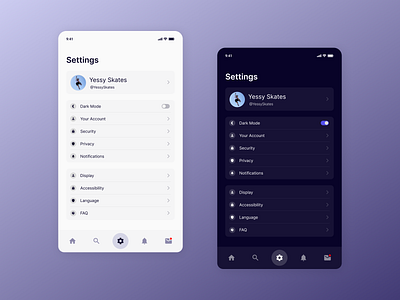 Daily UI 007 - Settings