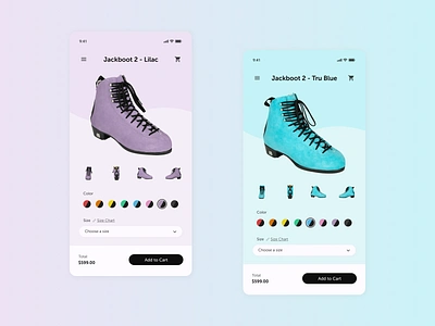 Daily UI 012 - E-Commerce Shop (Single Item) daily ui daily ui 012 dailyui dailyui012 design design daily ecommerce mobile mobile app mobile design mobile ecommerce rollerskate skate ui