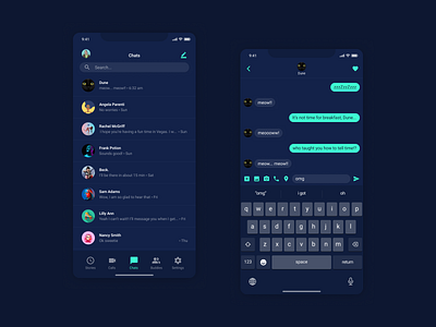 Daily UI 013 - Direct Messaging daily ui daily ui 013 daily ui 13 dailyui dark mode dark mode design design design daily direct message design direct messaging dm design message design mobile mobile design ui ux