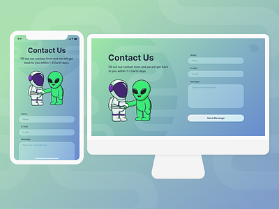 Daily UI 028 - Contact Us