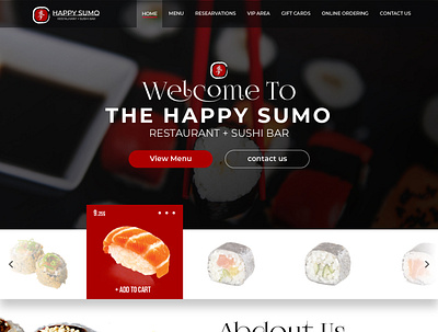 Sushi Restaurant website design health sushi sushi roll web website