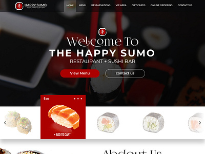 Sushi Restaurant website design