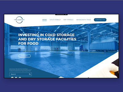 Cold/Dry storage facility website design -- Rejected Preposition dry storage website