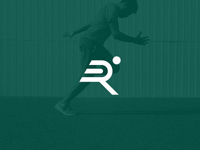 Running logo concept r letter run