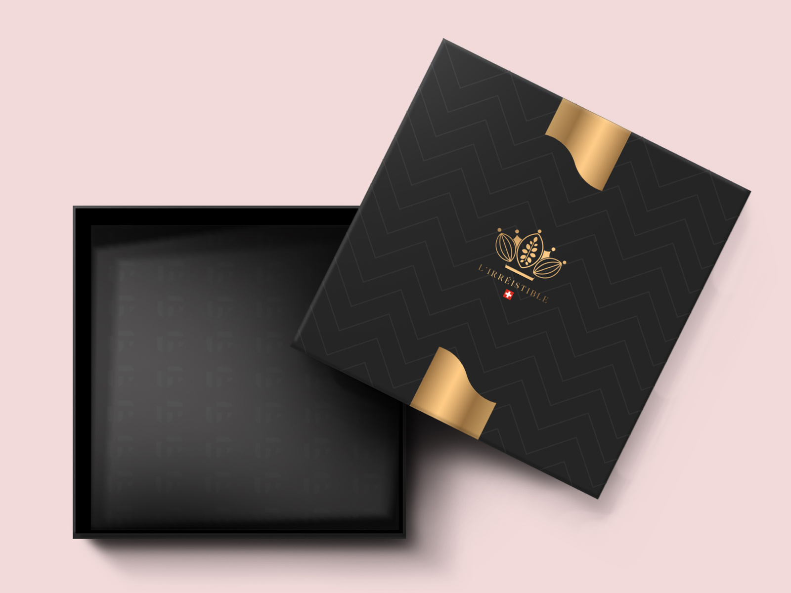 Luxurious chocolate logo concept and packaging by Abdel Bouzar on Dribbble