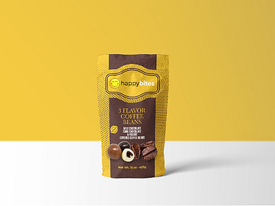 covered coffee beans pouch bag packaging