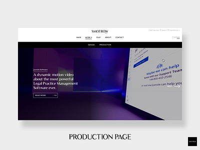 Smotrow Design Studio | Website for 2020 animated animation branding design identity interaction interface interface design motion design portfolio production studio ui ui ux ui design uidesign uiux ux web website