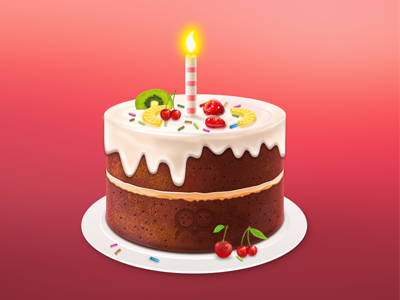 The birthday cake birthday cake food icon