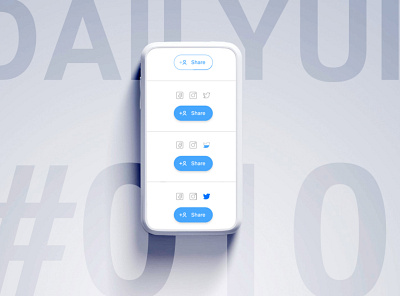 Look my new work for DailyUI #010 (Social Share) app daily 100 challenge daily ui design icon ui ui ux ux web
