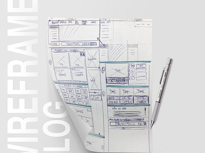 Wireframe Blog blog design ui ui ux ux web website wireframe