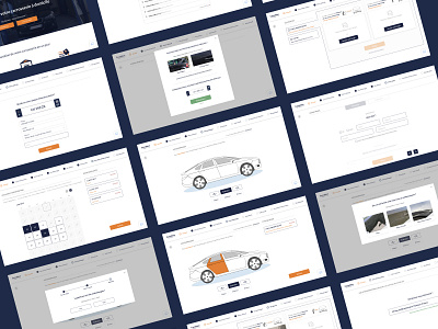 Carméléon car funnel illustration invoice landing page product design quote ui ux