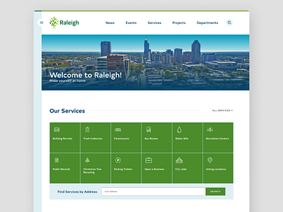 City of Raleigh - RaleighNC.gov design drupal ui website