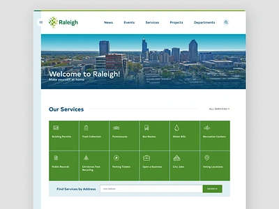 City of Raleigh - RaleighNC.gov design drupal ui website