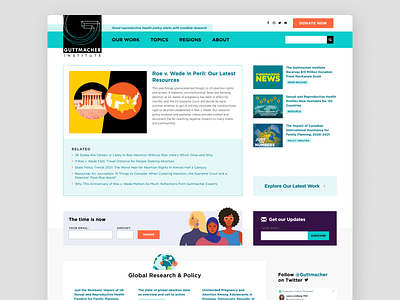 The Guttmacher Institute - Homepage Redesign atendesigngroup design drupal website