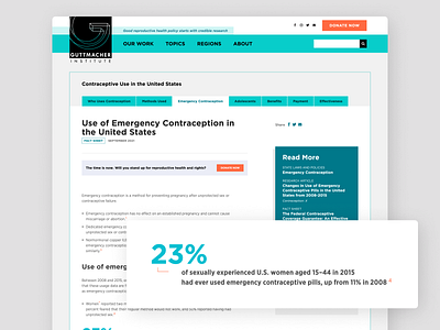 The Guttmacher Institute - Fact Sheet Redesign