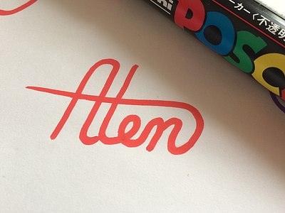 Posca Aten Lettering