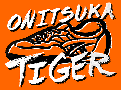 Onitsuka Tiger - A52-03K aten aten52 aten52 challenge03 atendesigngroup hand drawn illustration lettering shoe