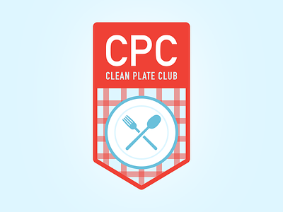 Clean Plate Club - A52-04K aten aten52 aten52 challenge04 atendesigngroup badge clean plate club food illustration