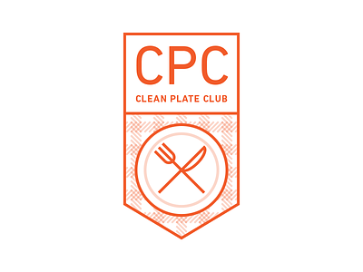 Clean Plate Club V2 - A52-04K aten aten52 aten52 challenge04 atendesigngroup badge clean plate club food illustration