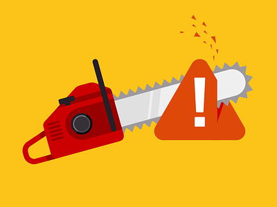 Chainsaws & Bug Reports aten atendesigngroup chainsaw error illustration warning